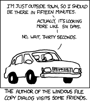 Improving Time Estimation Not Like Windows